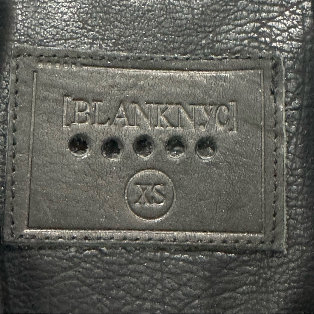 Blank NYC Black Studded Moto Biker Jacket Size‎ XS Vegan Leather - Picture 4 of 10